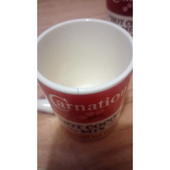 Vintage Carnation Hot Cocoa Mugs Set 3 Coffee Cups Collectible Made In The USA - Picture 7 of 7